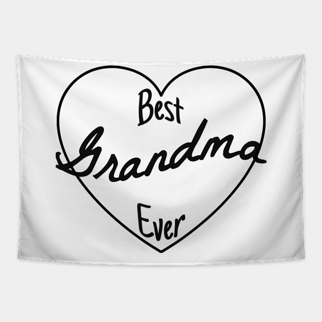 Best Grandma Ever, Grandma, Grandma Gift, Cute Grandma, Pregnancy Announcement, Pregnancy Reveal Tapestry by FashionDesignz