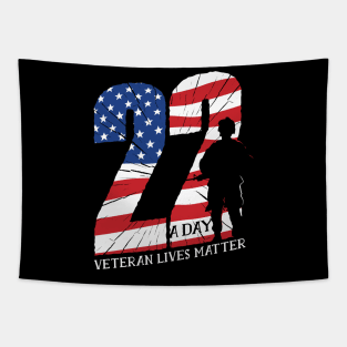 22 a day veteran lives matter Tapestry