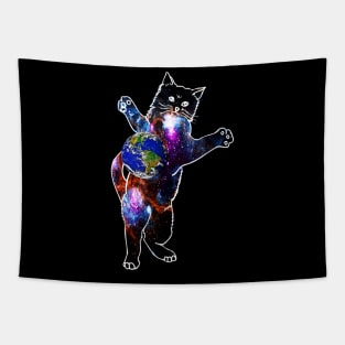 Cat in space Tapestry