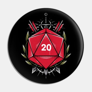 Dice Crest Pin