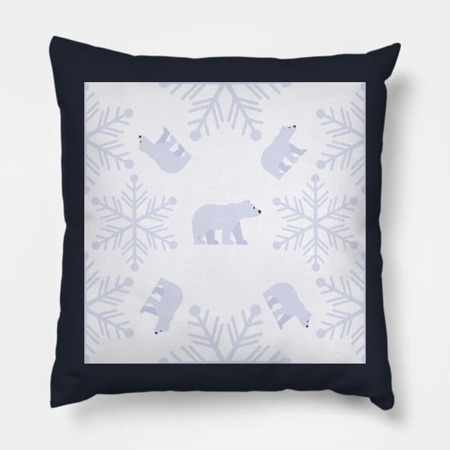 Winter time pattern 1 Pillow by BeCreativeArts