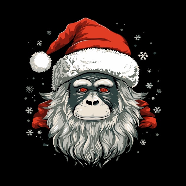 Snow Monkey Christmas by JH Mart