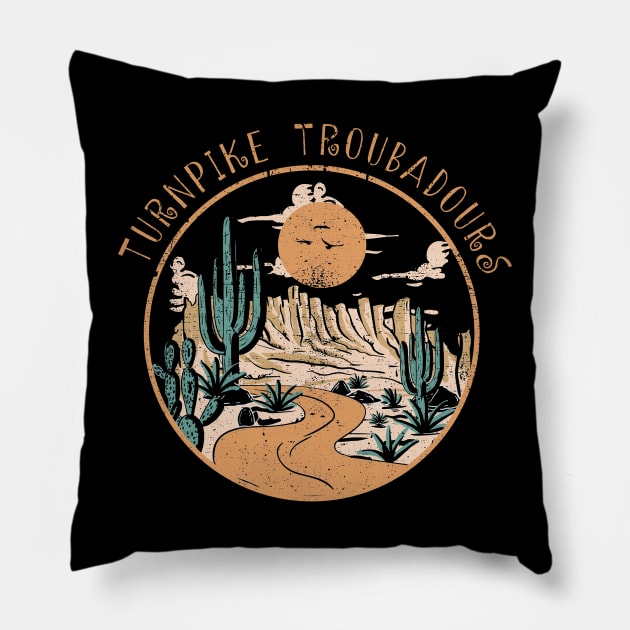 Turnpike Troubadours Mountains Road Outlaw Music Quotes Pillow by Beetle Golf