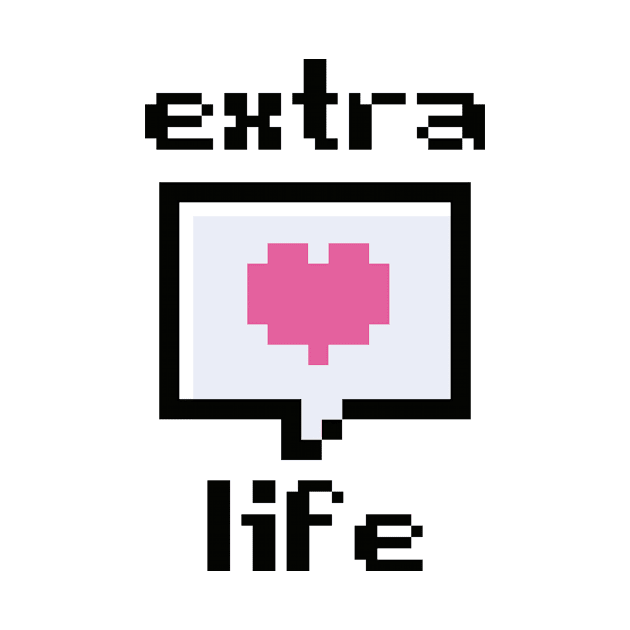 Extra Life Pixel Heart by theoddstreet