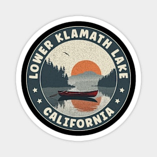 Lower Klamath Lake California Sunset Magnet