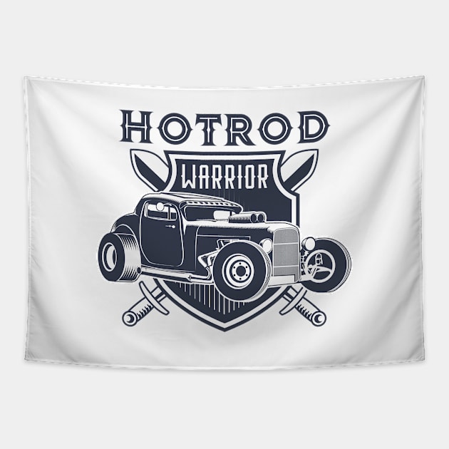 HOTROD WARRIOR Tapestry by DirtyWolf