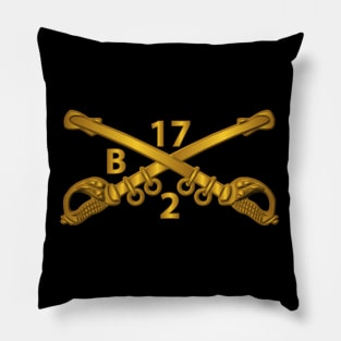 Bravo Troop - 2nd Sqn 17th Cavalry Branch wo Txt Pillow