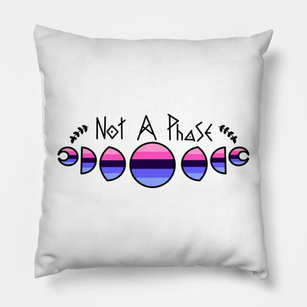 Not a Phase- Omnisexual Pillow by Beelixir Illustration