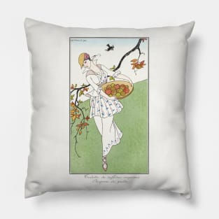 Costumes Parisiens: Toilettes de taffetas (1914) Pillow