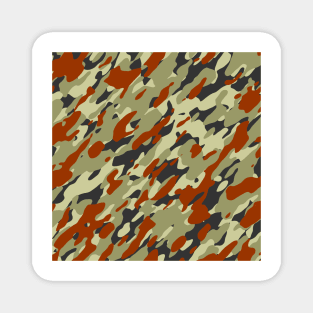 Brown Olive Camouflage Magnet