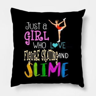 Just A Girl Who Loves Figure Skating And Slime Pillow