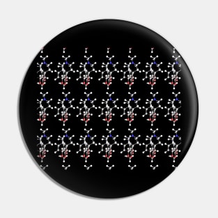 Codeine Molecule Pin