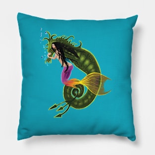 Mermaid and Sea Dragon Pillow