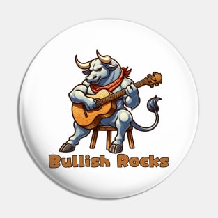 Rock and roll bull Pin
