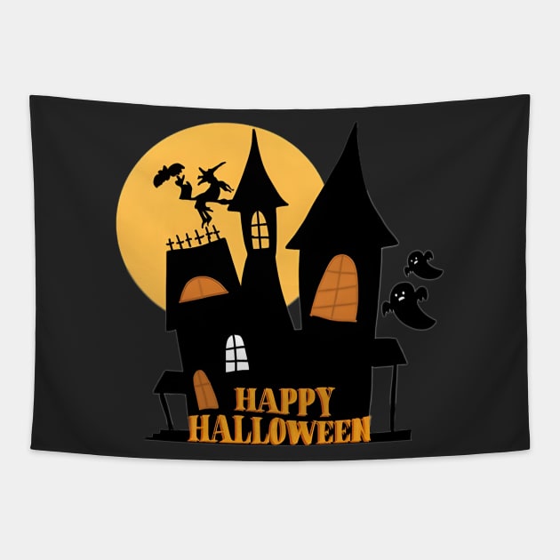 Happy Halloween Tapestry by KalipsoArt