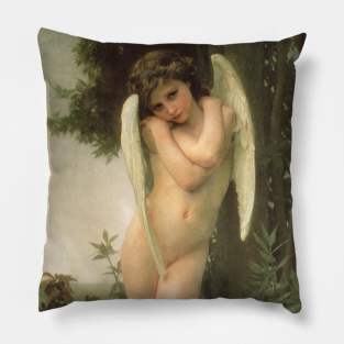 Cupidon (aka Cupid) by Bouguereau Pillow