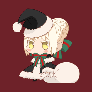 CUTE CHIBI SANTA SABER ALTER 2 from Fate Stay Night T-Shirt