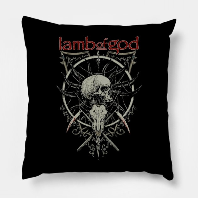 LAMB OF GOD B00TLEG VTG Pillow by citrus_sizzle