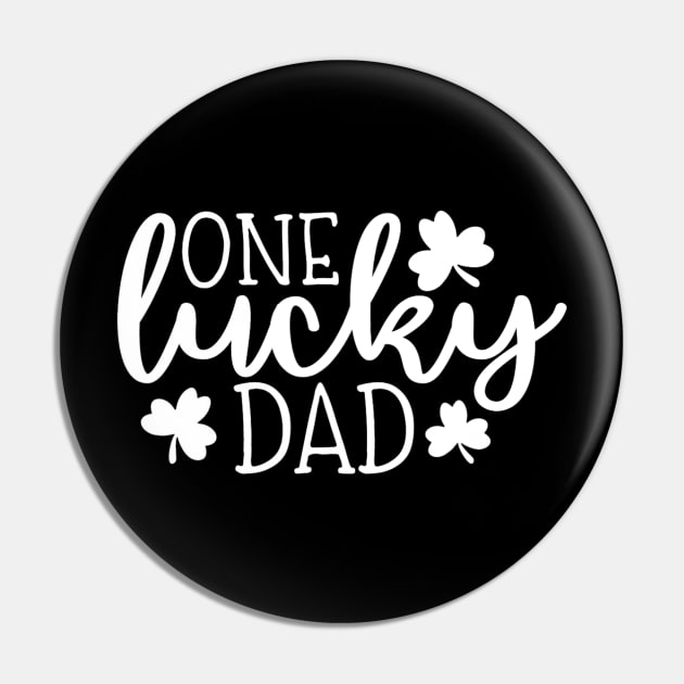 Mens One Lucky Dad Pin by cloutmantahnee