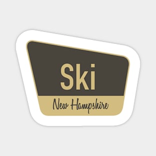 Ski New Hampshire Park Sign Magnet