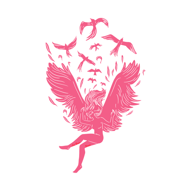 Falling Angel II by Lees Tees