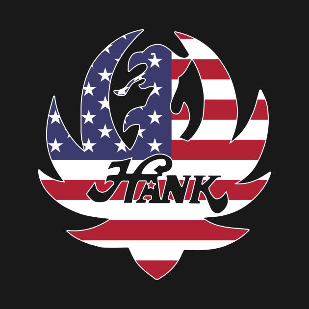 Logo flag american hank country music by Tosik Art1