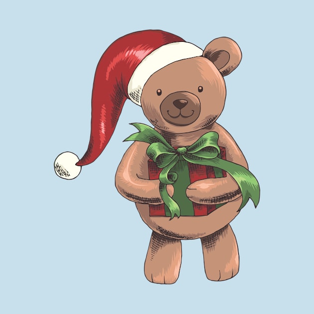 Christmas bear children motive Christmas presents by Foxxy Merch