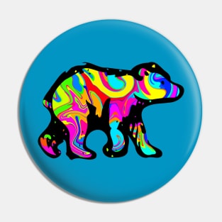 Colorful Bear Cub Pin