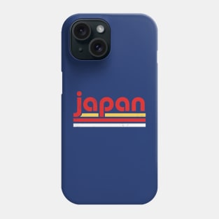 Retro Japan Football // Vintage Grunge Japanese Pride Word Art Phone Case