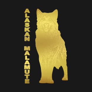 Alaskan Malamute, Gold T-Shirt