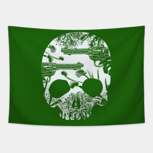 Skullduggery white Tapestry