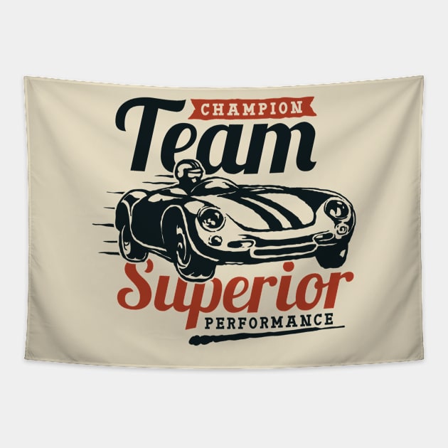 Champion Team Superior Performance Vintage Design Tapestry by Jarecrow 