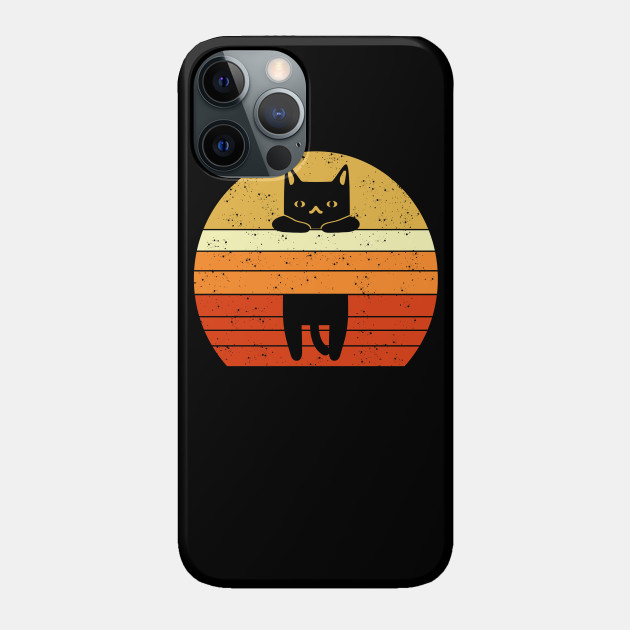 cat retro vintage - Cat Retro - Phone Case