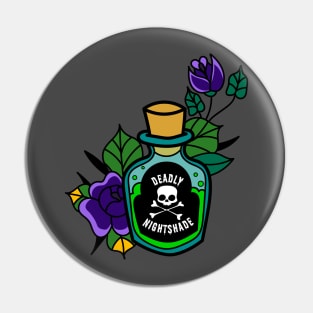 Deadly Nightshade Potion Pin