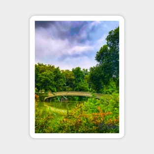 Bow Bridge Nature Lake Trees Central Park Manhattan New York City Magnet