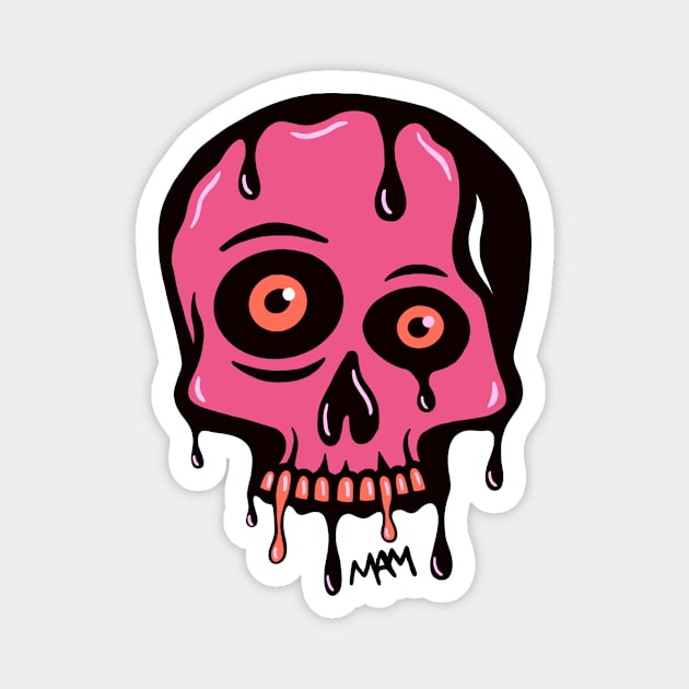 Pink Bubblegum Zombie Magnet by MAMDesigns