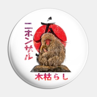 Japanese Macaque Pin