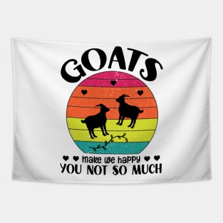 Goats make me happy you not so much Tapestry