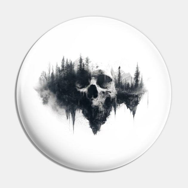 Skull Sinister Nature Pin by Sentinel666