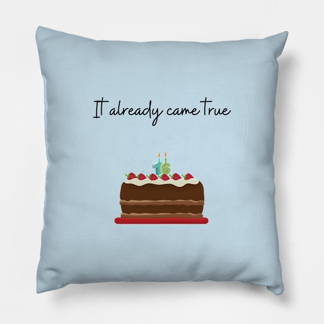 16 Candles Pillow by Said with wit