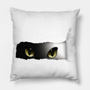 Cat Peeking You Pillow