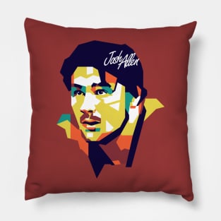 Josh Allen on WPAP art #2 Pillow