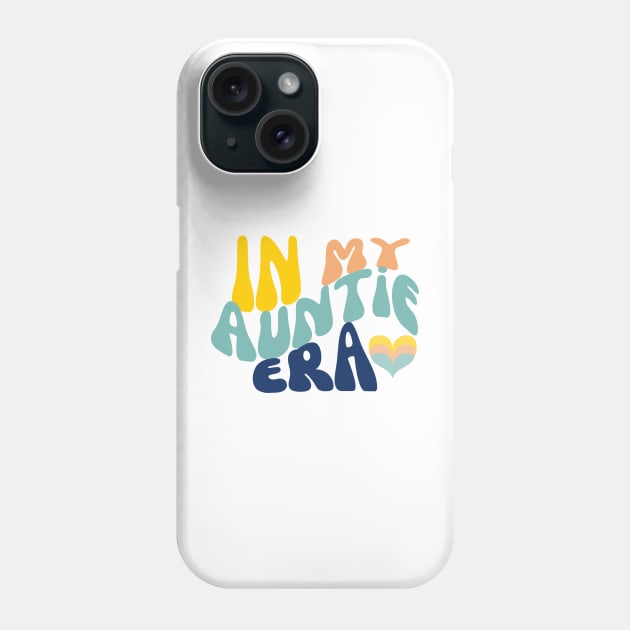 In my Auntie era, colorful retro graphic Phone Case by Doodlehive 