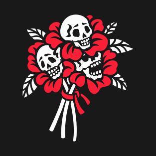 Creepy Boquet of Skulls T-Shirt