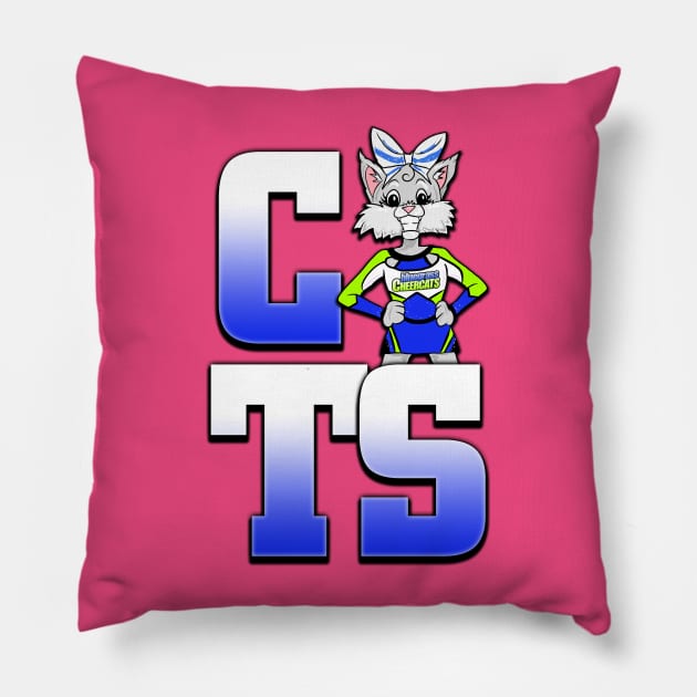 CATS with C.C. the Cheercat! Pillow by bluegrasscheercats