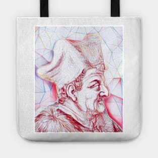 Lorenzo Valla Portrait | Lorenzo Valla Artwork | Line Art Tote