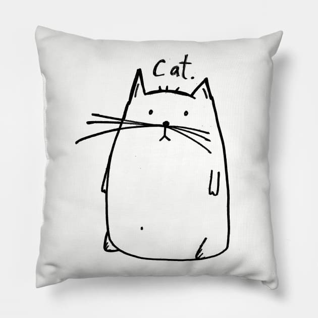 Just your basic cat Pillow by witterworks