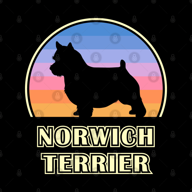 Norwich Terrier Vintage Sunset Dog by millersye