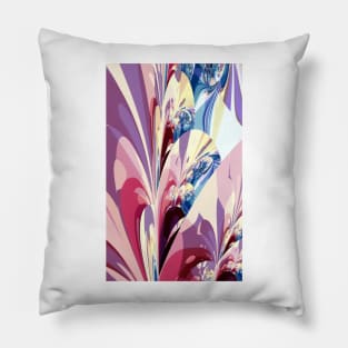 Abstract Floral Design Pillow