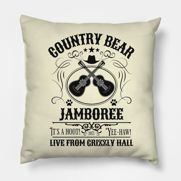 Country bear jamboree Pillow by Polynesian Vibes